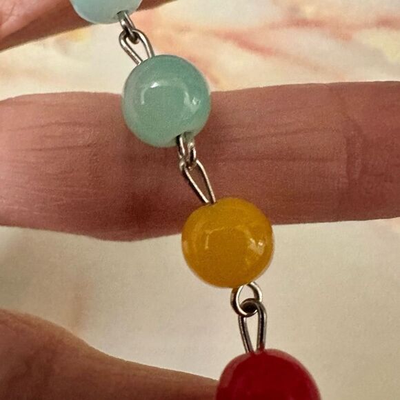 Long beaded chakra pendant necklace - Picture 11 of 12